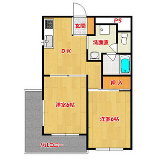 東京都武蔵野市中町１丁目 賃貸マンション 2DK