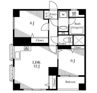 東京都中野区上高田１丁目 賃貸マンション 2LDK