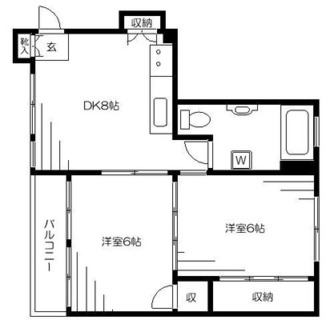 東京都千代田区富士見１丁目 賃貸マンション 2DK